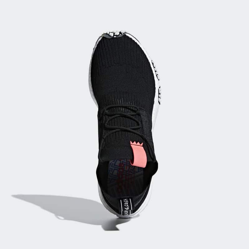 Nmd racer pk black white gum alpha hotsell type red